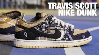 TRAVIS SCOTT Nike SB DUNK Low REVIEW amp On Feet [upl. by York738]