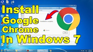 Install google chrome on windows 7  Download google chrome in windows 7 [upl. by Ocirrej]