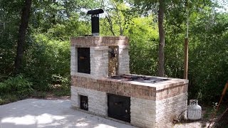 Building a Brick BBQ Smoker [upl. by Fortune553]