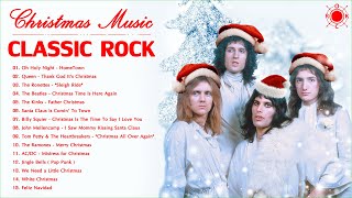 Classic Rock Christmas Music  Best Rock Christmas Songs  Merry Christmas [upl. by Leamaj]