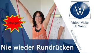 Nie wieder❗ Rundrücken wegtrainieren❓ Haltung verbessern mit diesen einfachen Übungen für Zuhause ✅ [upl. by Schreibe]