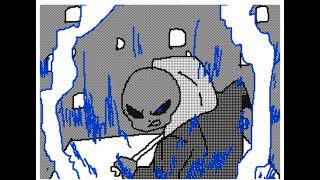 【undertale】sans fight flipnote animation 「The REAL battleReversal」 [upl. by Aerdnaeel872]