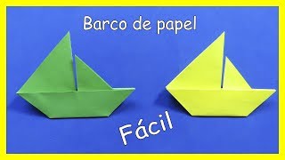 COMO HACER UN BARCO DE PAPEL FÁCIL [upl. by Ahsiekin]