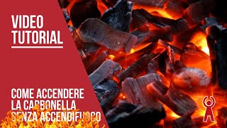 🔥🥩Come accendere la carbonella del Barbecue senza accendifuoco [upl. by Atekal]