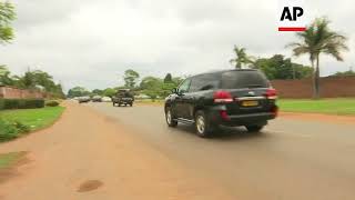 Military motorcade travels through Harare [upl. by Kindig]