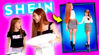 PROVANDO LOOKS DA SHEIN COM MINHA SOBRINHA [upl. by Notkcorb]