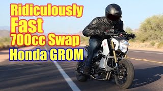 The 700CC Honda Grom FIRST RIDE [upl. by Sabella275]