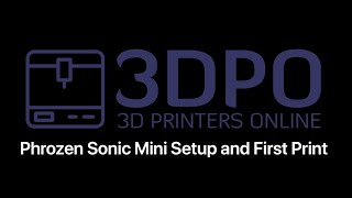 Phrozen Sonic Mini  Setup amp First Print [upl. by Eirrol]