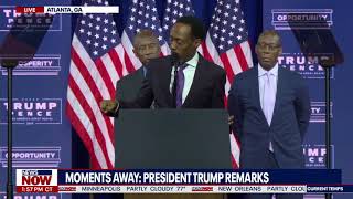 Black Pastors pray and defend President Trump In Atlanta [upl. by Branch761]