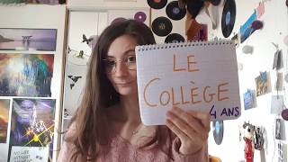 Le Système Scolaire Français le Collège et le Lycée [upl. by Lehar]