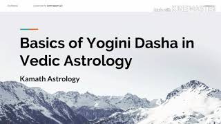 Understanding Basics of Yogini Dasha [upl. by Basset]