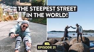 This Is THE STEEPEST Street In The World  Oamaru Moeraki Dunedin  Reveal NZ Ep21 [upl. by Nahtannhoj355]