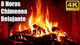 🔥 La MEJOR Chimenea 4K con Sonido Real 🔥 8 Horas  Sin Música  UHD TV Salvapantallas [upl. by Iorgos]