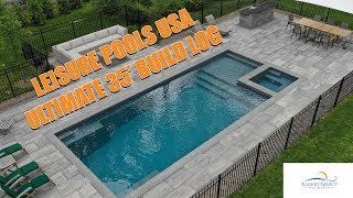 Leisure Pools Ultimate 35  Start to Finish  Albert Group Pools amp Patios [upl. by Lela]