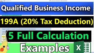 How to Calculate the 20 199A QBI Deduction  Very Detailed 20 Business Tax Deduction Explained [upl. by Lucia]