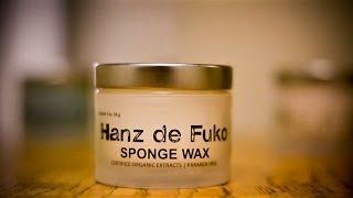 Hanz de Fuko Sponge Wax product review  Mens HairstyleHair tutorial [upl. by Etoile438]