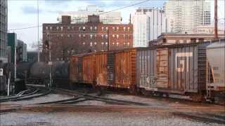 Trains at 16th Street Tower Chicago March April amp May 2013 [upl. by Atteloc916]