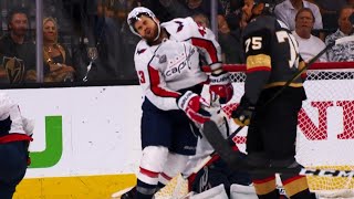 Tom Wilson eats the stick and gloves of Ryan Reaves [upl. by Nowed761]