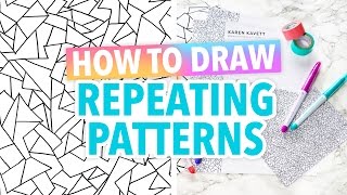 How to Draw Repeating Patterns Art Hack  HGTV Handmade [upl. by Breskin329]