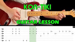 KONTIKI  Guitar lesson with tabs  The Shadows [upl. by Arihsan]