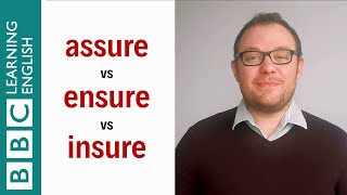 Assure vs Ensure vs Insure  English In A Minute [upl. by Volnak]