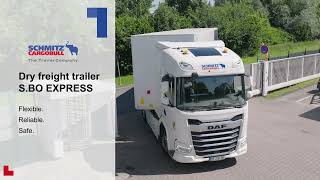 Product Video SBO EXPRESS  Schmitz Cargobull  english [upl. by Stanhope]