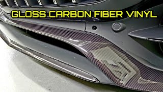 DIY amp SAVE  The MOST REALISTIC Gloss Carbon Fiber Vinyl [upl. by Anaizit]