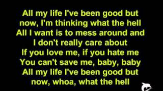 Avril Lavigne  What The Hell LYRICS HQ [upl. by Nnairda]