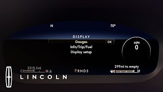 Customizable Instrument Cluster  HowTo  Lincoln [upl. by Worlock]