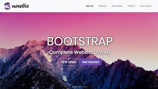 Responsive Bootstrap Website Start To Finish with Bootstrap 4 HTML5 amp CSS3 [upl. by Nanice]