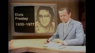 Elvis Presley News Report of his death  August 16 1977 [upl. by Lorola]