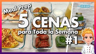 🍽 5 Cenas para Toda la Semana 😱 FÁCILES RÁPIDAS y ECONÓMICAS 👌Meal Prep Cenas 🌔 Ideas para Cenas [upl. by Htebaile61]