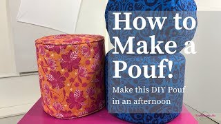 How To Make A Pouf [upl. by Luamaj]