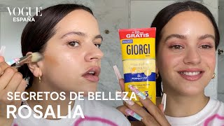 Rosalía tutorial en tonos rosas y un secreto con gomina Giorgi  Secretos de belleza  VOGUE España [upl. by Moria]