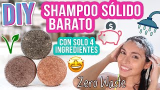 SHAMPOO SÓLIDO DIY  SOLO 4 INGREDIENTES  FÁCIL VEGANO  Mixi [upl. by Corron]