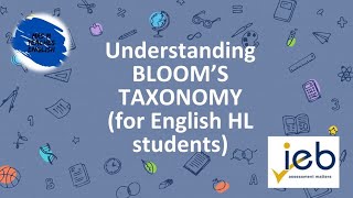 Understanding Blooms Taxonomy  for students [upl. by Annoled801]