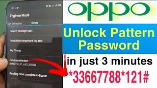 All Oppo Reset Password How to fix forgot lockscreen Password Any oppo device [upl. by Elleirol]