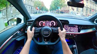 AUDI A3 Sportback 2020  evening POV test drive PURE DRIVING 35 TFSI S Line [upl. by Storfer]