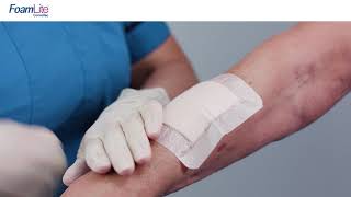 Foam Lite™ ConvaTec Application  Skin Tear Mid Forearm [upl. by Morley]