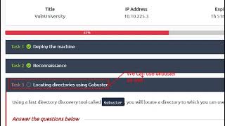 Vulnversity  TryHackMe Walkthrough [upl. by Swartz]