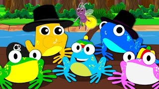 Five Little Speckled Frog  Frog Song  Nursery Rhymes  Childrens Song [upl. by Marsden]