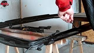 BMW sunroof repair complete sunroof mechanism replacement BMW X5 E70 [upl. by Okihsoy]