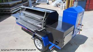 Pitmaker Magnum Sniper BBQ Trailer Features [upl. by Airdna]