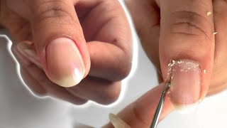 HOW TO CUT CUTICLES AT HOME  How I Use Cuticle Nippers [upl. by Raddy]