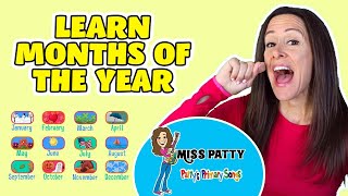 Learn Months of the Year Song for Children  12 Months of the Year  Calendar song with Patty Shukla [upl. by Philippine290]