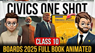 Civics Class 10 One Shot  Class 10 Civics All Chapters  Civics One Shot Boards 2025 [upl. by Yanrahc]