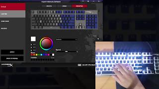 HyperX Alloy FPS RGB Gaming Keyboard  Ngenuity software Demo [upl. by Ylil]