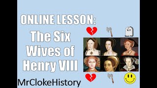 KS3 History  The Six Wives of Henry VIII [upl. by Airdnax]