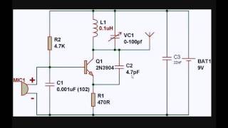 Simple FM Transmitter Circuit [upl. by Ardnossac]