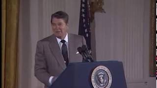 Compilation of President Reagans Humor from Selected Speeches 198189 [upl. by Ennasus]